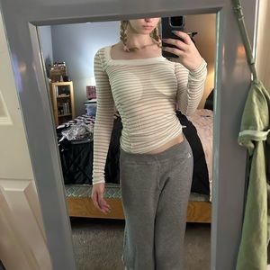 free people see through long sleeve